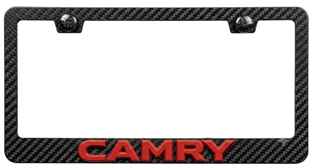 Toyota  Camry Simulated Carbon Fiber License Frame