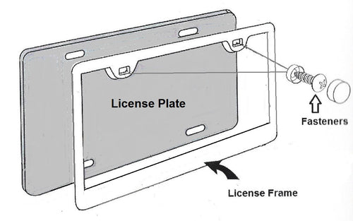 Acura 3d Stainless Steel License Frame