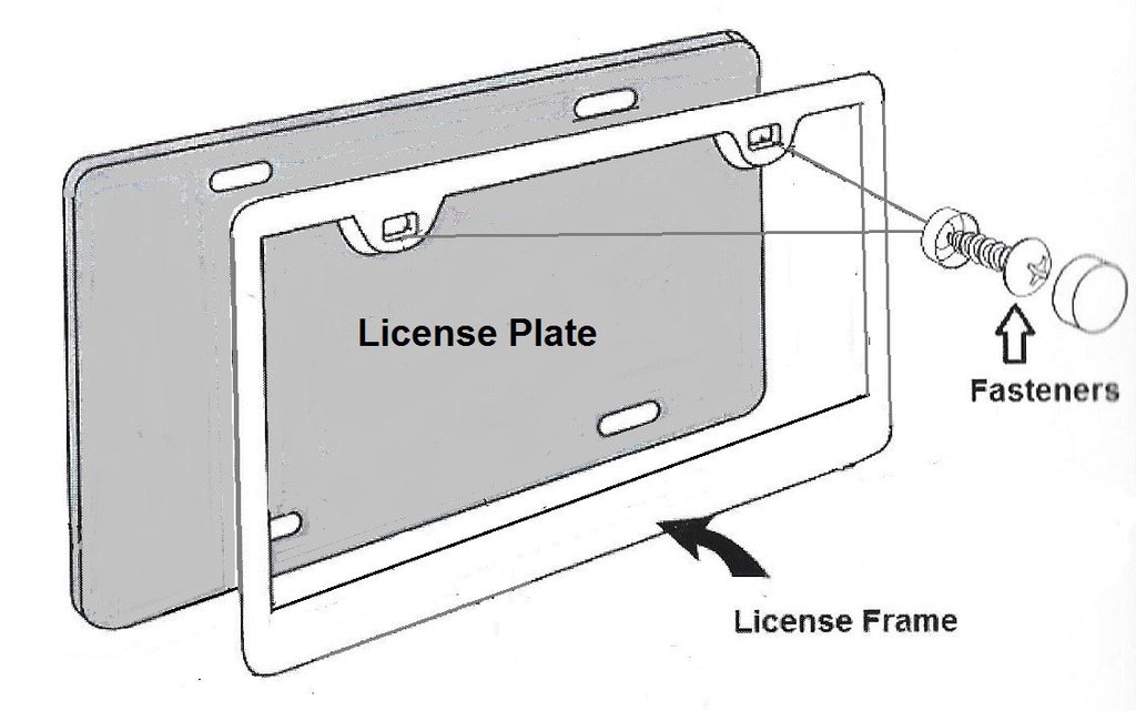 Mercedes Benz AMG 3D Chrome Front Novelty License Plate
