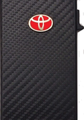 Toyota Carbon Fiber 3D Logo Minimalist Pop Up Wallet RFID