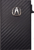 Acura Carbon Fiber 3D Logo Minimalist Pop Up Wallet RFID