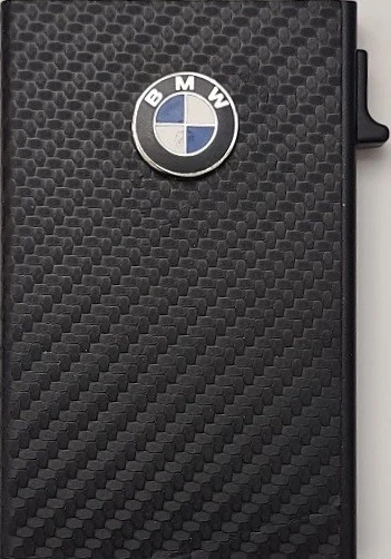 BMW Carbon Fiber 3D Logo Minimalist Pop Up Wallet RFID