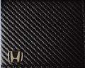 Honda Carbon Fiber Bi-Fold Wallet with 3D Metal Logo RFID Blocking