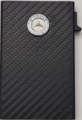 Mercedes-Benz Carbon Fiber 3D Logo Minimalist Pop Up Wallet RFID