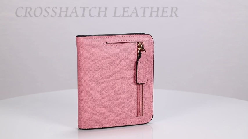 Italian Pride Leatherette Zip Wallet – RFID Blocking Slim Compact Organizers for Italian American Women